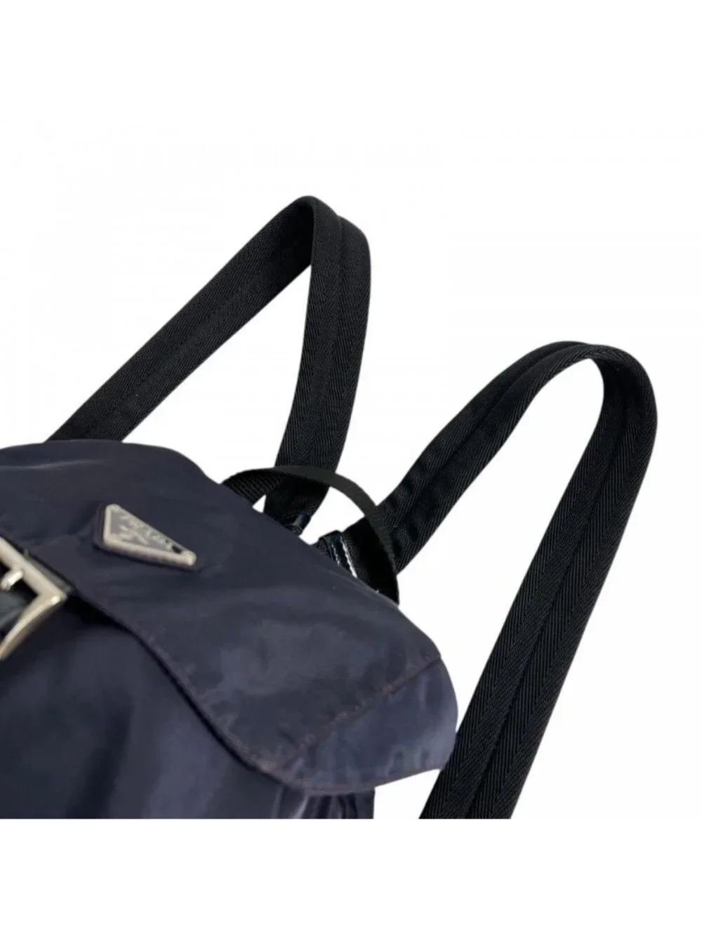 Prada Backpack Navy Silver